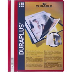 Папка с вкладышем и карманом Durable Duraplus, A4, красная цена и информация | Канцелярские товары | hansapost.ee