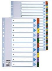 Разделительные листы Esselte, 1-31, цветные, A4 цена и информация | Тетради и бумажные товары | hansapost.ee