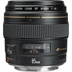 Canon EF 85 мм f/1.8 USM цена и информация | Объективы | hansapost.ee