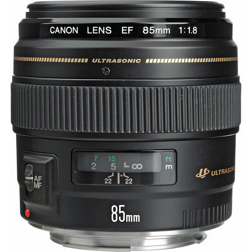 Canon EF 85mm f/1.8 USM, must цена и информация | Fotoaparaatide objektiivid | hansapost.ee