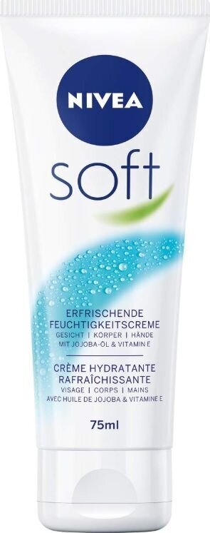 Näo- ja kehakreem Nivea Soft, 75 ml цена и информация | Näokreemid | hansapost.ee