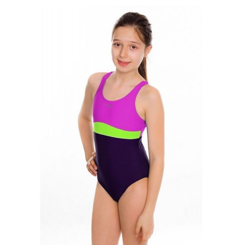 Ujumiskostüüm tüdrukule Aqua-Speed Emily Junior pink-purple, 44290 цена и информация | Trikood tüdrukutele | hansapost.ee