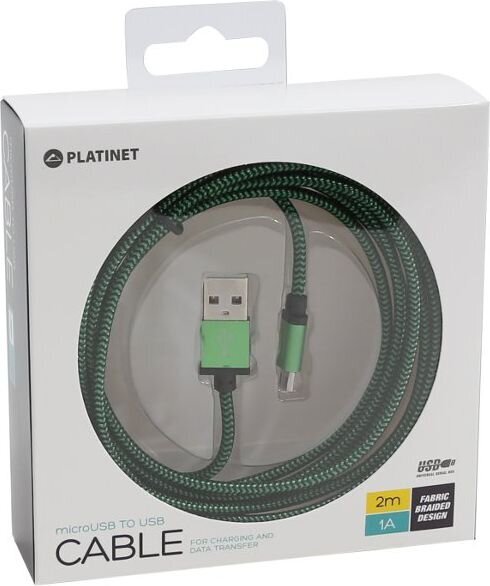 Platinet Micro-USB - USB цена и информация | Mobiiltelefonide kaablid | hansapost.ee