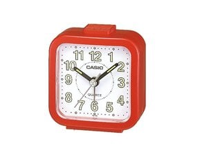 CASIO äratuskell, TQ-141-4EF, punane цена и информация | Смотреть MDF деревянные настенные часы - тихий кварц большой настенный часы для домашнего бюро легко читать черные | hansapost.ee