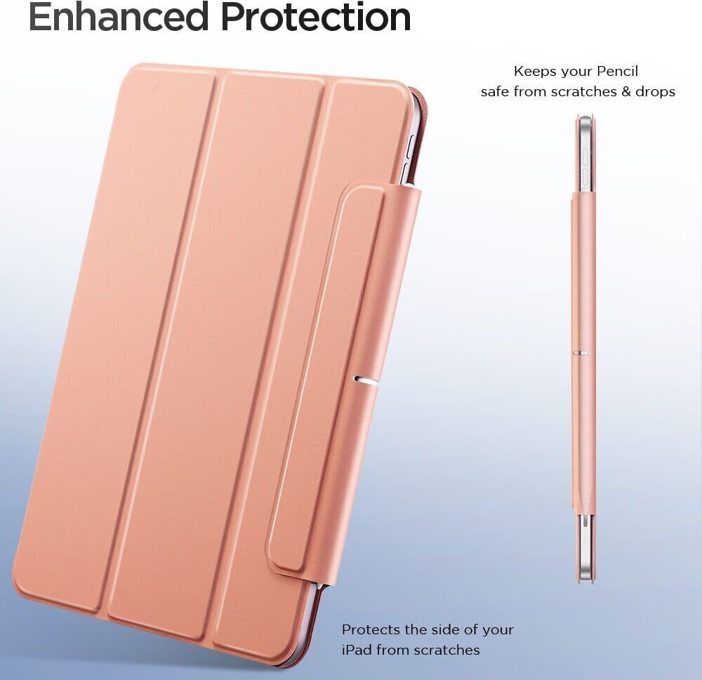 ESR Rebound Magnetic IPad Air 4 2020 / AIR 5 2022 ROSE GOLD цена и информация | Tahvelarvuti ümbrised ja kaaned | hansapost.ee