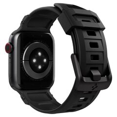 Spigen Rugged Band, Apple Watch 2/3/4/5/6 / SE (38 / 40 mm) matte black hind ja info | Nutikellade aksessuaarid ja tarvikud | hansapost.ee