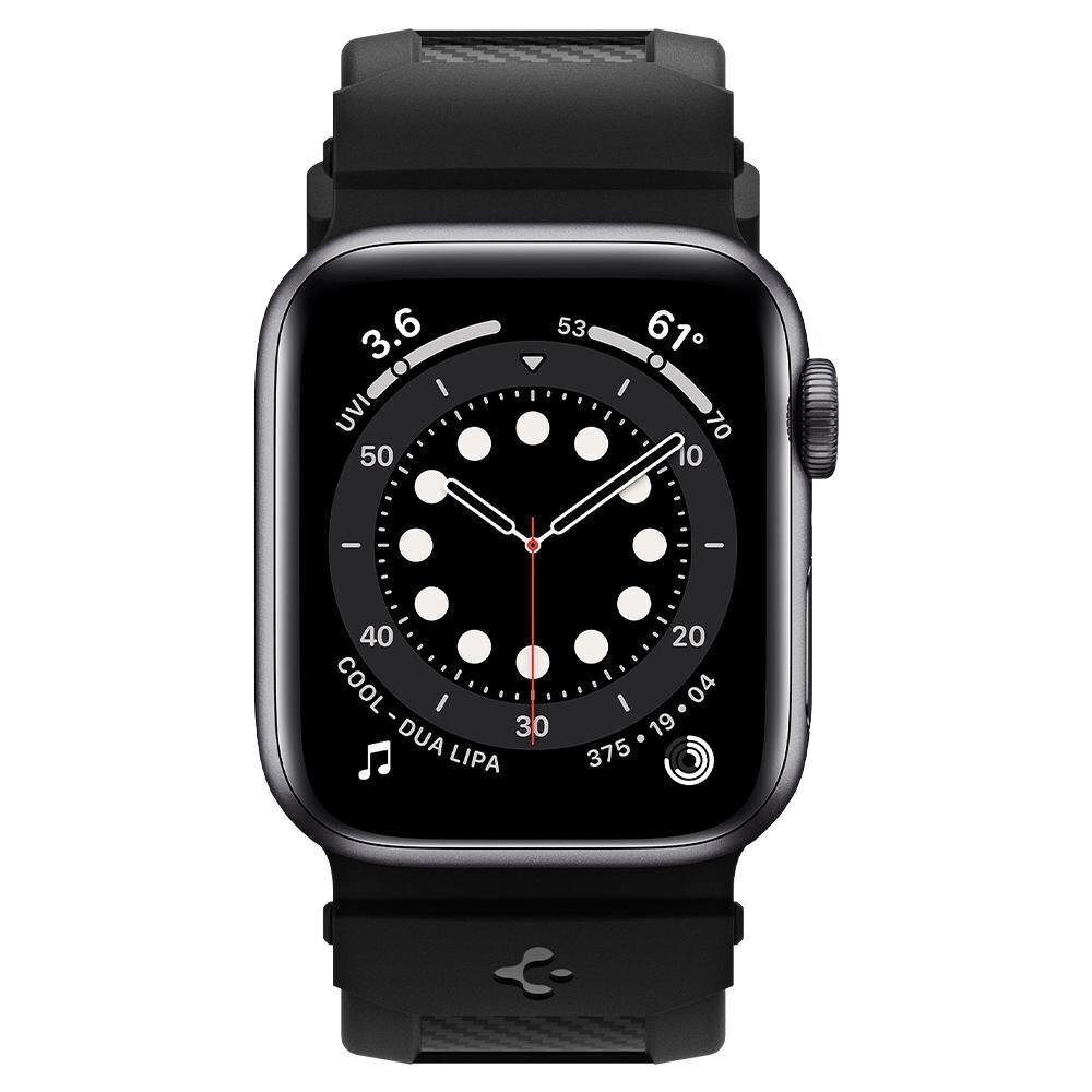 Spigen Rugged Band, Apple Watch 2/3/4/5/6 / SE (38 / 40 mm) matte black цена и информация | Nutikellade aksessuaarid ja tarvikud | hansapost.ee