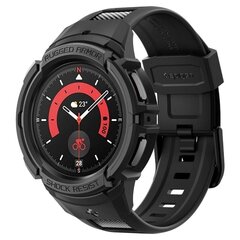 Spigen Rugged Armor & Pro & Galaxy Watch 5 Prp (45 mm) Black цена и информация | Аксессуары для смарт-часов и браслетов | hansapost.ee