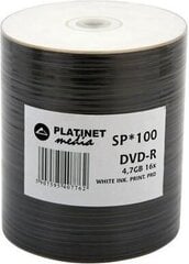 DVD-R Platinet, 4.7 Гб, 100 шт. цена и информация | Виниловые пластинки, CD, DVD | hansapost.ee