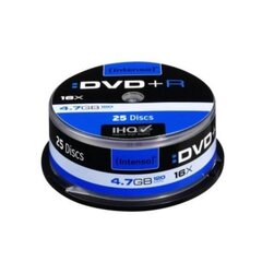 DVD+R Intenso, 16x 4.7 GB, 25 tk. hind ja info | Vinüülplaadid, CD, DVD | hansapost.ee