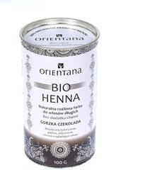 Juuksevärv Orientana Bio Henna Bitter Chocolate, 100 g hind ja info | Juuksevärvid | hansapost.ee