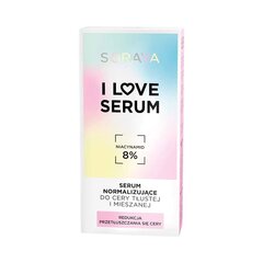 Normaliseeriv seerum rasusele ja kombineeritud nahale Soraya I Love Serum, 30ml hind ja info | Näoõlid, ampullid ja seerumid | hansapost.ee