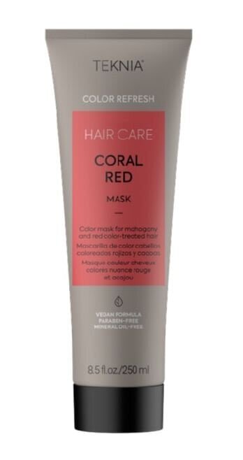 Mask punastele juustele Lakme Teknia Coral Red Mask, 250ml hind ja info | Palsamid | hansapost.ee