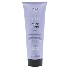 Kollaseid toone neutraliseeriv juuksemask Lakme Teknia White Silver Mask, 250ml цена и информация | Бальзамы, кондиционеры | hansapost.ee