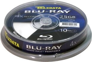 BD-R Traxdata Blu-ray 25 ГБ, 10 шт. цена и информация | Виниловые пластинки, CD, DVD | hansapost.ee