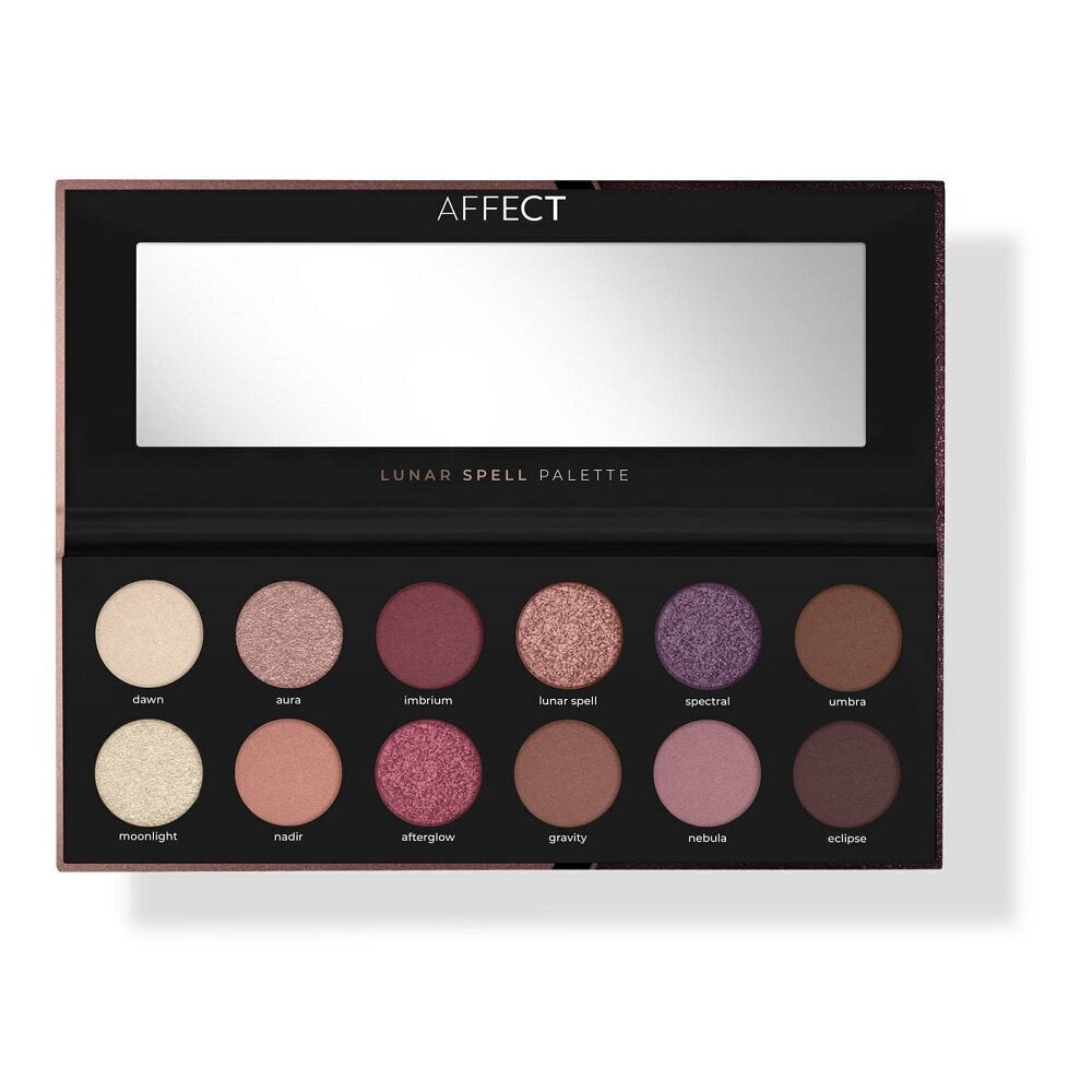 Lauvärvipalett Affect Lunar Spell Eyeshadow Palette, 12x2g hind ja info | Lauvärvid, ripsmetušid ja silmapliiatsid | hansapost.ee