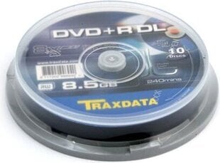 DVD Traxdata DVD+R DL 8,5 ГБ, 10 шт. цена и информация | Виниловые пластинки, CD, DVD | hansapost.ee