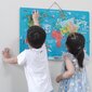 Rippuv puidust laud magnetilise maailmakaardi ja tarvikutega, 106 tk цена и информация | Arendavad laste mänguasjad | hansapost.ee