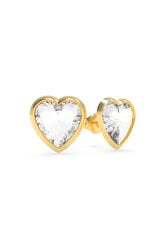 Guess Позолоченные серьги сердце с кристаллами Сваровски UBE70040 цена и информация | Серьги | hansapost.ee