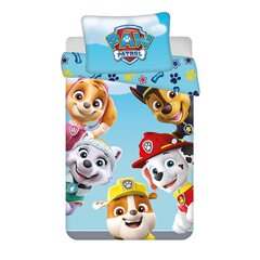 Voodipesukomplekt Paw Patrol 100x135cm, 2-osaline цена и информация | Детское постельное бельё | hansapost.ee