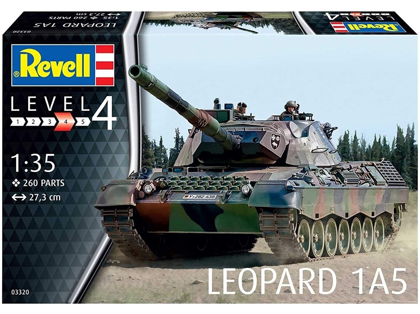 Konstruktor Revell – Leopard 1A5, 1/35, 03320, 8 aastat+ цена и информация | Klotsid ja konstruktorid | hansapost.ee
