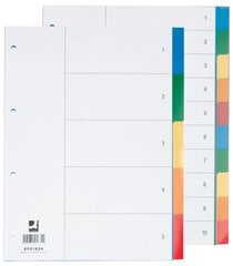 Разделительные листы PP A4, 10 цветов цена и информация | Тетради и бумажные товары | hansapost.ee