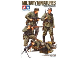 Сборная пластиковая модель Tamiya - German Infantry Set (French Campaign), 1/35, 35293 цена и информация | Конструкторы и кубики | hansapost.ee