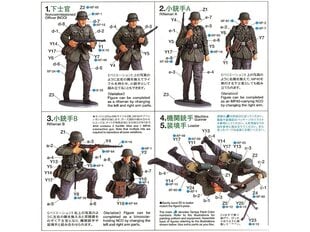 Сборная пластиковая модель Tamiya - German Infantry Set (French Campaign), 1/35, 35293 цена и информация | Конструкторы и кубики | hansapost.ee