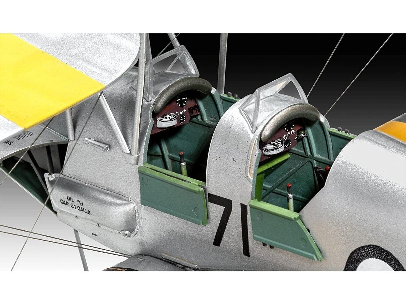 Revell - D.H. 82A Tiger Moth, 1/32, 03827 hind ja info | Klotsid ja konstruktorid | hansapost.ee