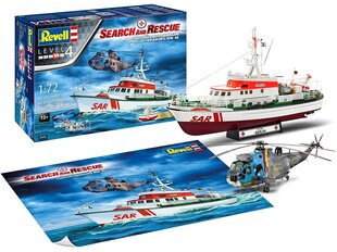 Revell - DGzRS Berlin + Sea King "Good Bye Set" mudeli komplekt, 1/72, 05683 hind ja info | Klotsid ja konstruktorid | hansapost.ee