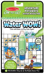 Veega joonistamise raamat MELISSA &amp; DOUG Water Wow Seiklused hind ja info | Melissa & Doug Lastekaubad ja beebikaubad | hansapost.ee