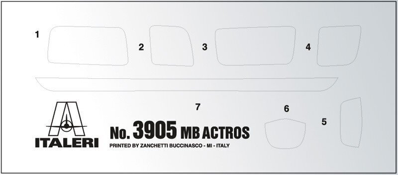Italeri - Mercedes Benz Actros MP4 GigaSpace, 1/24, 3905 hind ja info | Klotsid ja konstruktorid | hansapost.ee