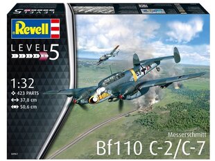 Revell - Messerschmitt Bf110 C-7, 1/32, 04961 цена и информация | Revell Товары для детей и младенцев | hansapost.ee
