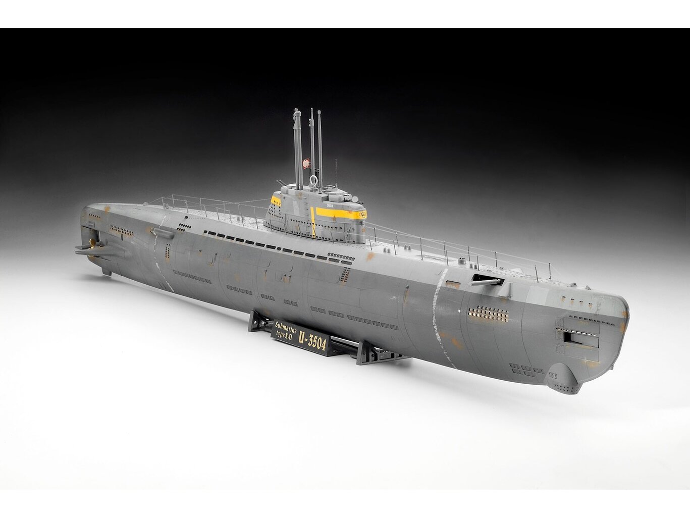 Revell - German Submarine Typ XXI, 1/144, 05177 цена и информация | Klotsid ja konstruktorid | hansapost.ee