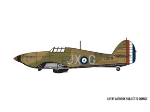 Сборная пластиковая модель Airfix - Hawker Hurricane Mk.I, 1/72, 01010A цена и информация | Конструкторы и кубики | hansapost.ee