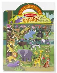 Korduvkasutatavate kleebiste komplekt MELISSA & DOUG Safari цена и информация | Развивающие игрушки для детей | hansapost.ee
