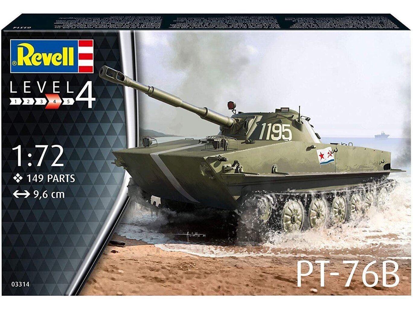 Revell - PT-76B, 1/72, 03314 цена и информация | Klotsid ja konstruktorid | hansapost.ee