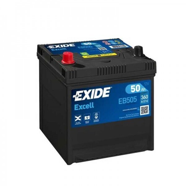 Aku Exide Excell EB505 50Ah 360A EN 12V hind ja info | Autoakud | hansapost.ee