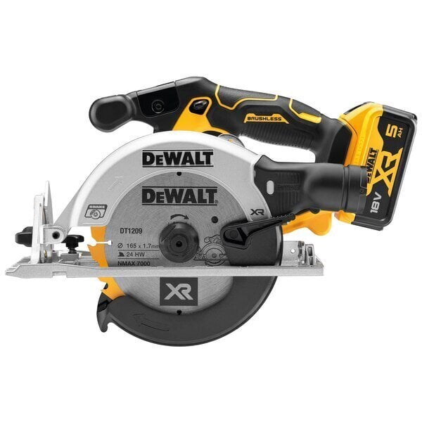 Juhtmeta ketassaag 18V 2x5Ah DeWALT DCS565P2-QW hind ja info | Elektrilised saed, ketassaed ja tarvikud | hansapost.ee