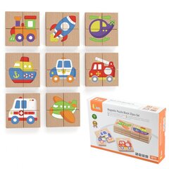 Puidust magnetpusle auto piltidega hind ja info | Arendavad laste mänguasjad | hansapost.ee