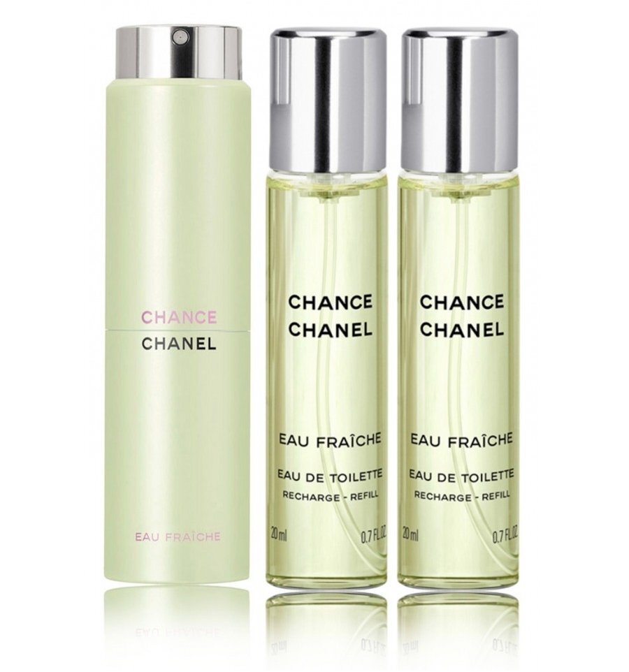 Tualettvesi Chanel Chance Eau Fraiche EDT naistele, 3 x 20 ml hind ja info | Parfüümid naistele | hansapost.ee