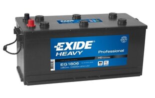 Аккумулятор Exide Heavy EG1806 180 Ач 1000 А EN 12В цена и информация | Аккумуляторы | hansapost.ee