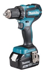 Аккумуляторная дрель Makita DDF485RFJ цена и информация | Дрели и шуруповёрты | hansapost.ee