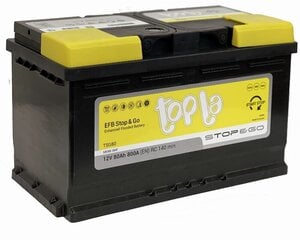 Aku Topla EFB Stop&Go TSG80 58088 SMF 80Ah R 800A EN price and information | Car batteries | hansapost.ee