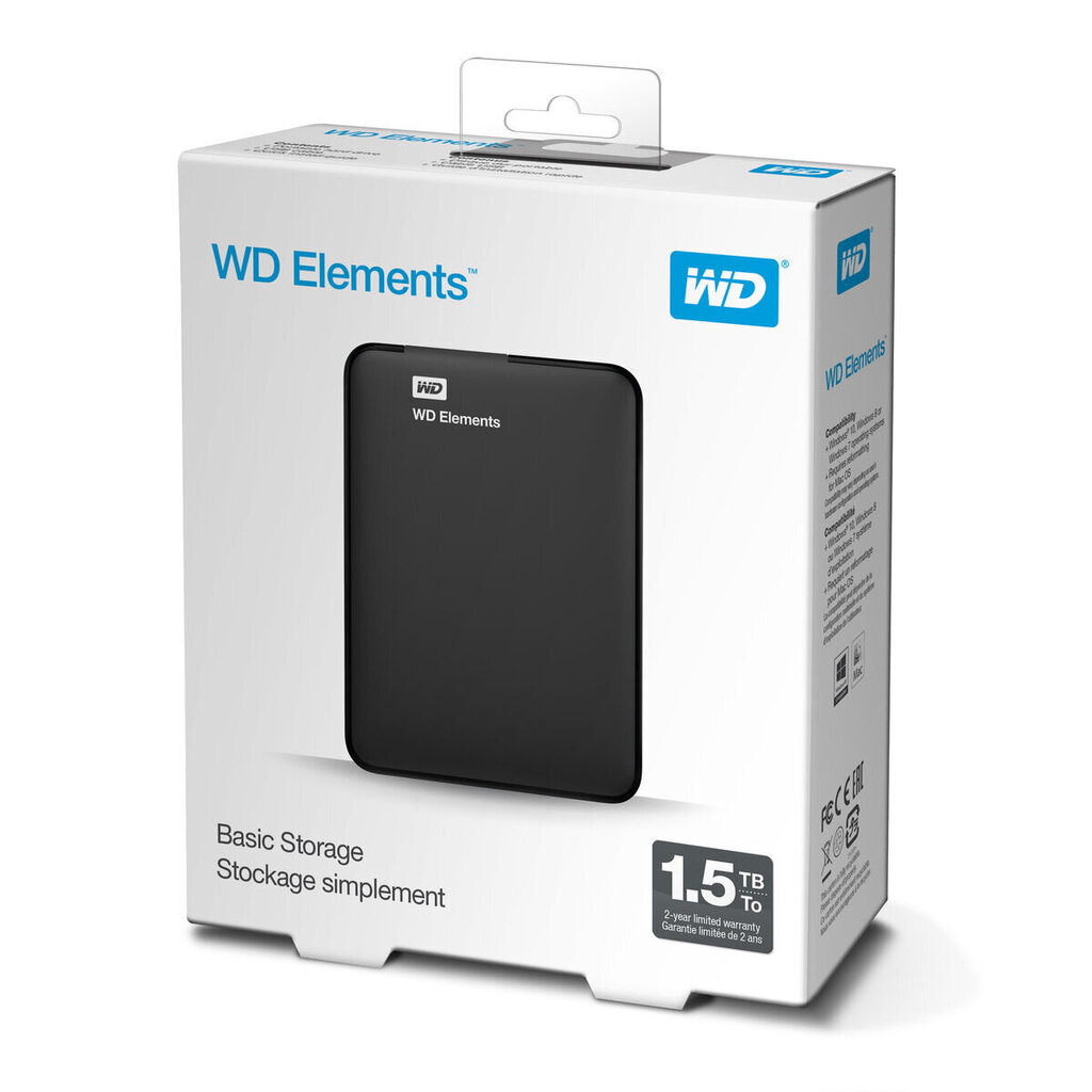 Väline kõvaketas Western Digital WDBU6Y0015BBK-WESN 1,5 TB цена и информация | Välised kõvakettad | hansapost.ee