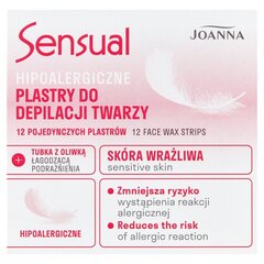 Näokarvade eemaldamise ribad Joanna Sensual, 12 tk. price and information | Depilatory tools | hansapost.ee