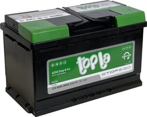 Aku Topla AGM top&Go TAG80 L4 AGM 80Ah 800A price and information | Autoakud | hansapost.ee