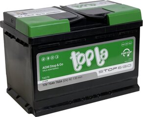Аккумулятор Topla AGM Stop&Go TAG70 7Ач 760A цена и информация | topla Автотовары | hansapost.ee