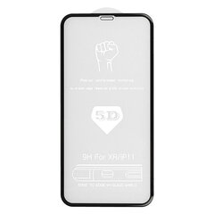 Защитное стекло Full Glue 5D для iPhone 11, черный цена и информация | Защитные пленки для телефонов | hansapost.ee