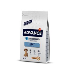 Kuivtoit väikestest tõugudest ülekaalulistele koertele ADVANCE Mini Adult Light, 3 kg цена и информация | Сухой корм для собак | hansapost.ee